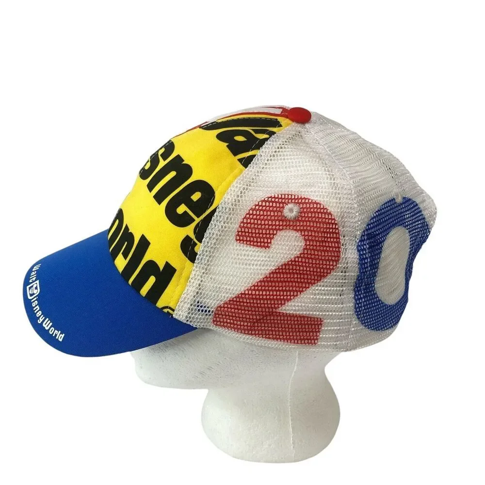 Walt Disney World Hat Cap Snapback Relaxed Casual Trucker‎ Mesh back Multicolor